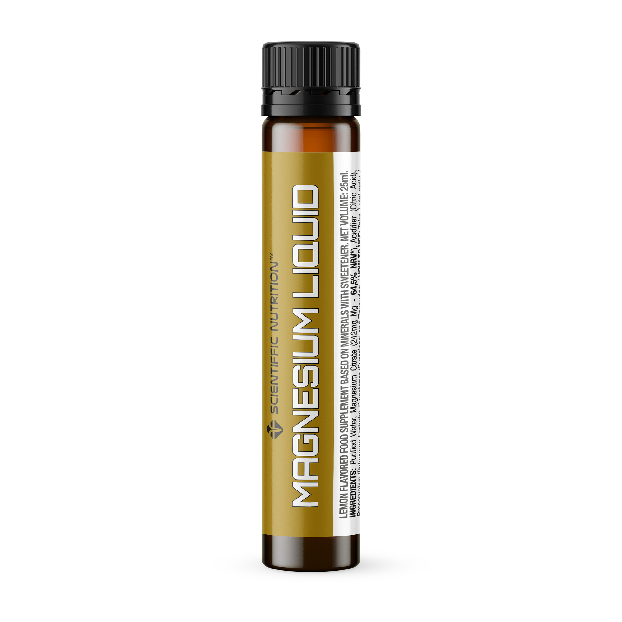 Scientiffic Nutrition Tekutý hořčík Magnesium Liguid 242 mg shot - Citron 25 ml