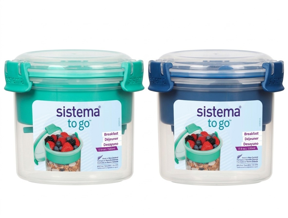 Levně Sistema To Go Krabička s miskou a lžičkou 530 ml Mix