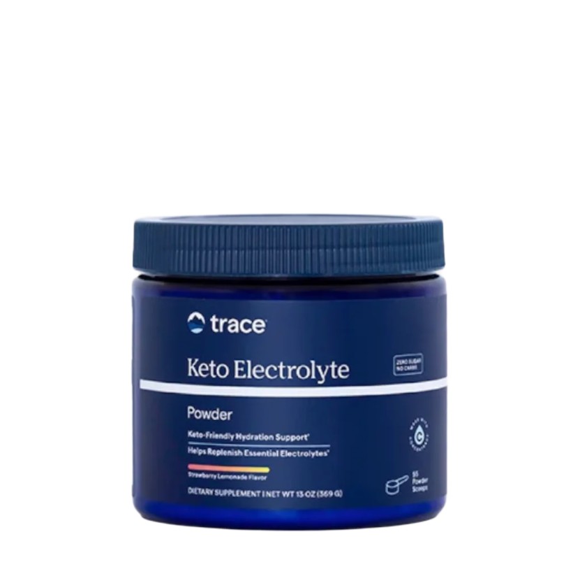 Trace Minerals Keto Electrolytes prášok s príchuťou jahody 369 g