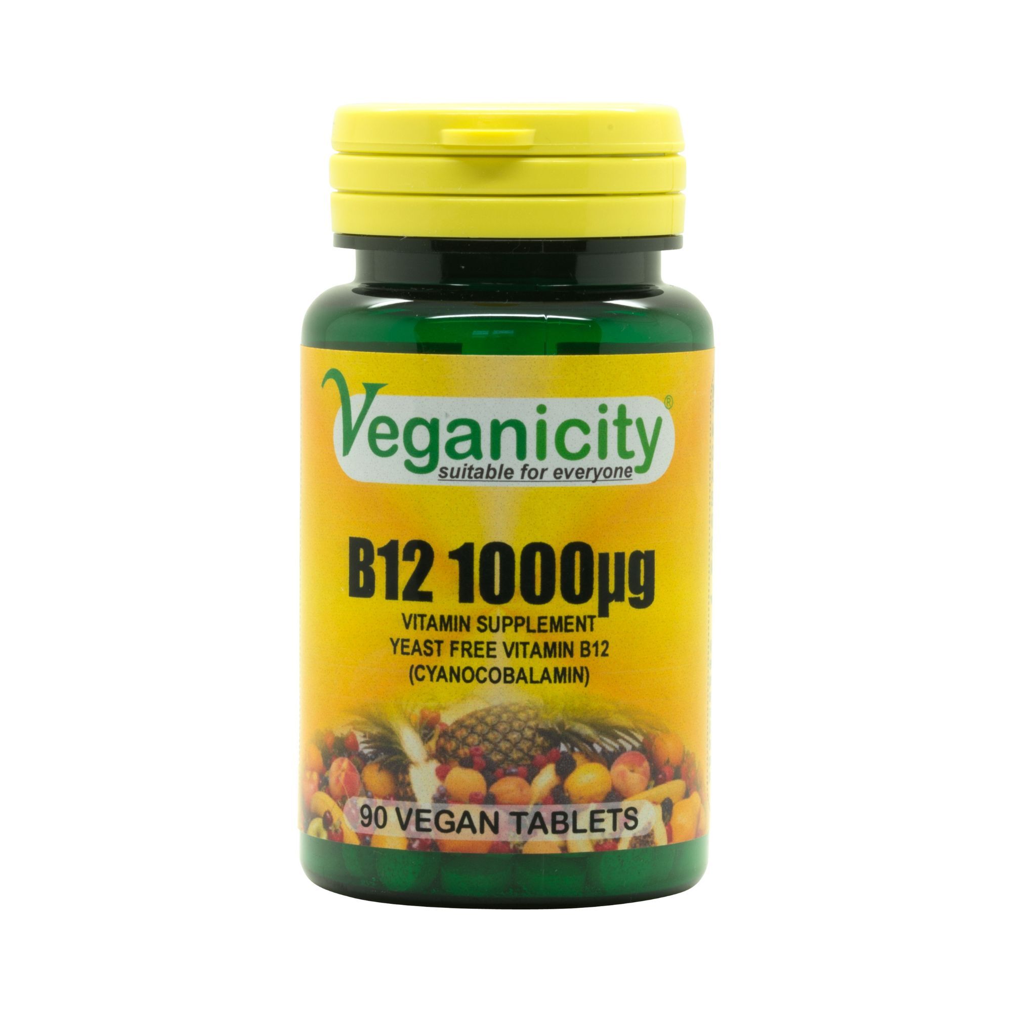 Veganicity Vitamín B12 1000 mcg 90 vegán tabliet