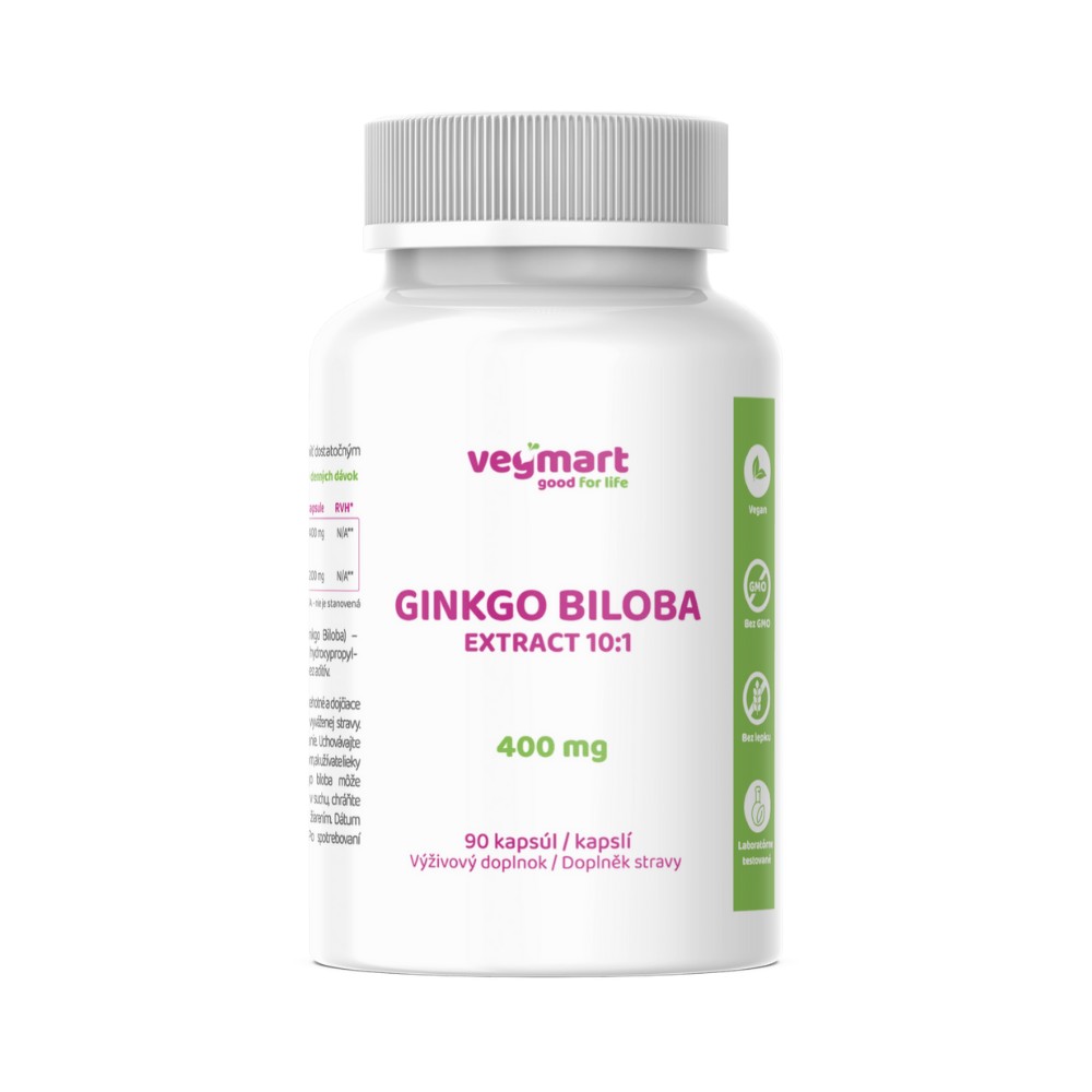 Vegmart Ginkgo Biloba 400 mg 90 kapsúl
