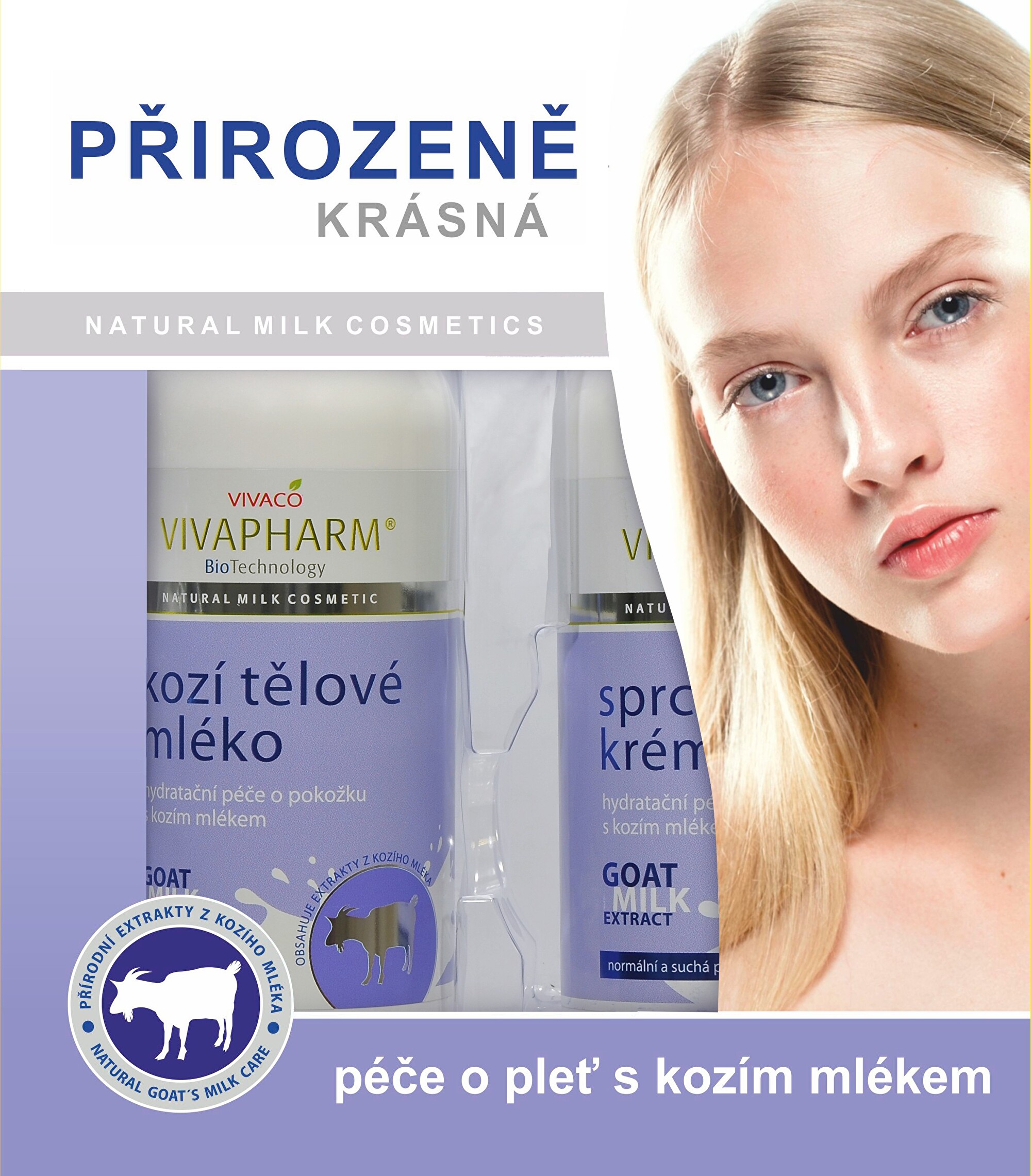 Vivaco Dárková kazeta kosmetiky s kozím mlékem
