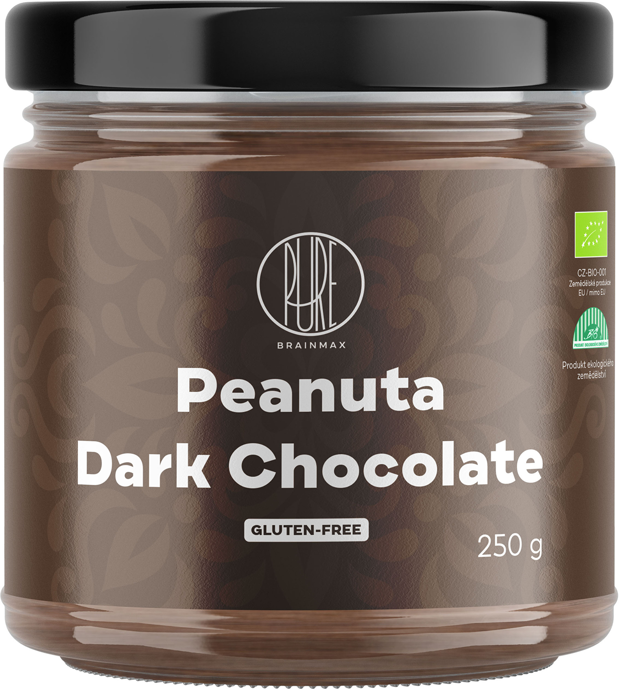 BrainMax Pure Peanuta, Arašídový krém s hořkou čokoládou, 250 g