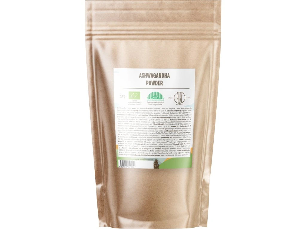 BrainMax Pure BIO Ashwagandha prášek, 200 g