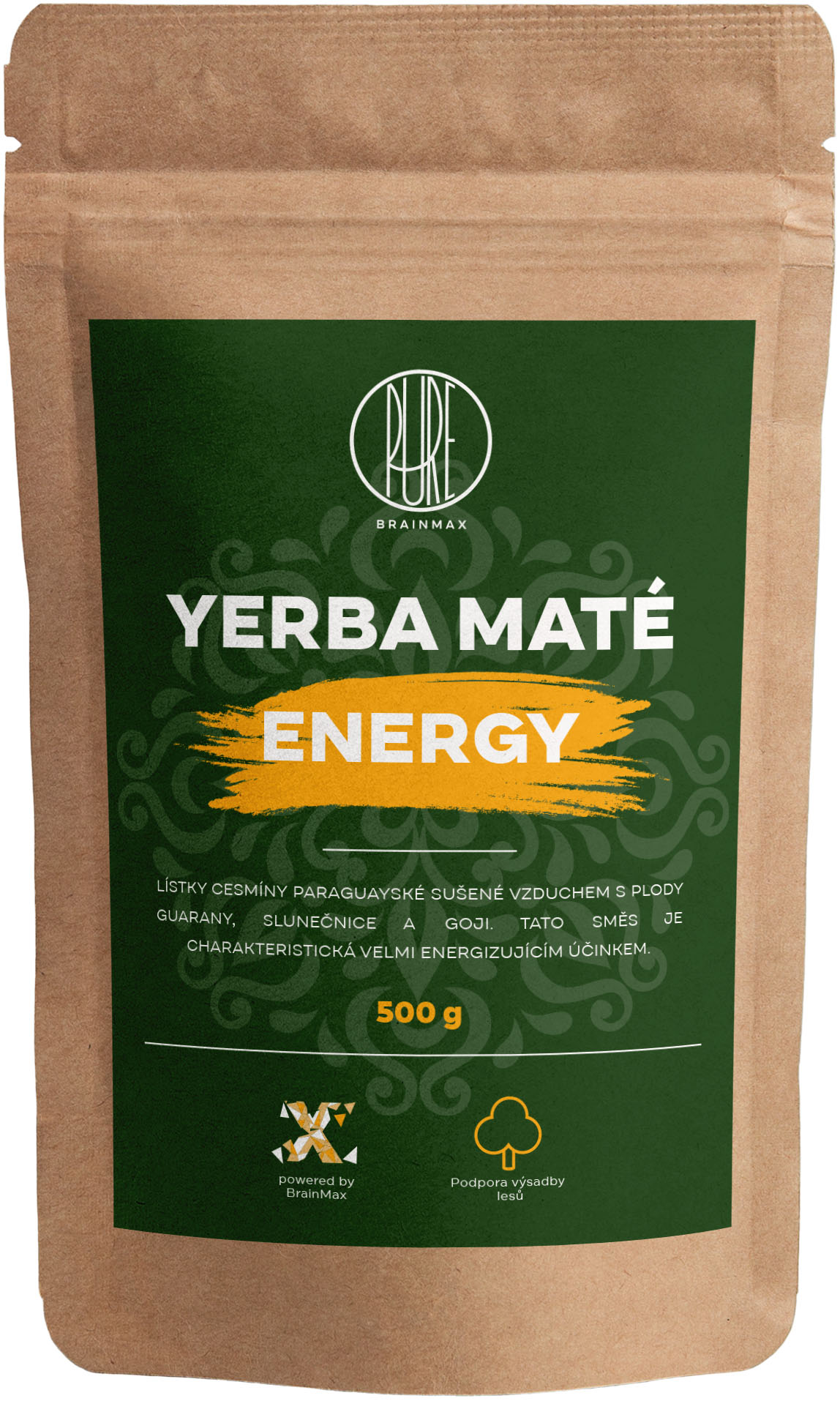 BrainMax Pure Yerba Maté Energy 500 g