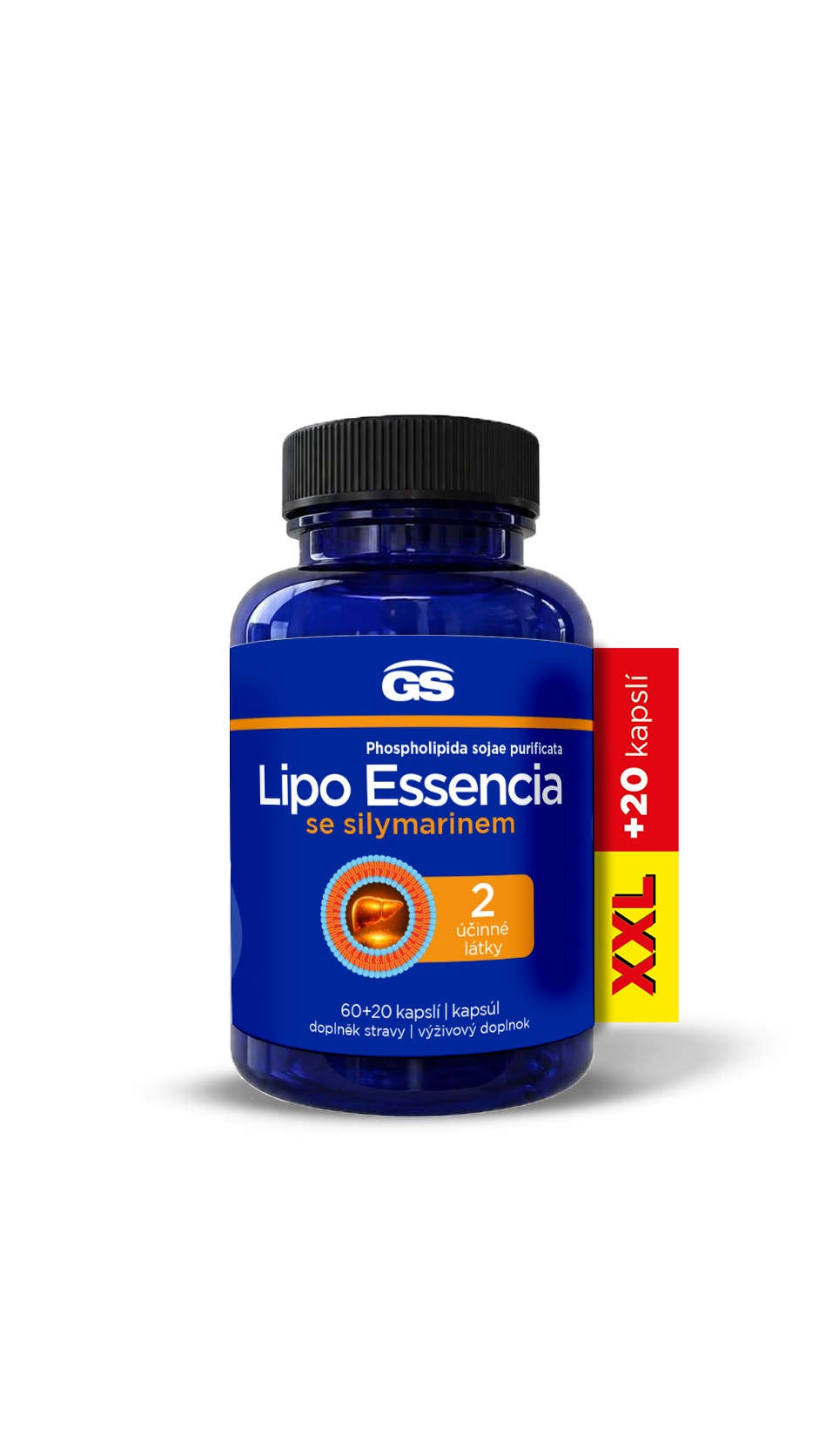 GS Lipo essencia se silymarinem 60 + 20 kapslí NAVÍC