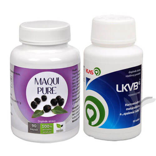 Doporučená kombinace produktů Maqui Pure + LKVB6